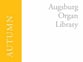 Augsburg Organ Library Organ sheet music cover